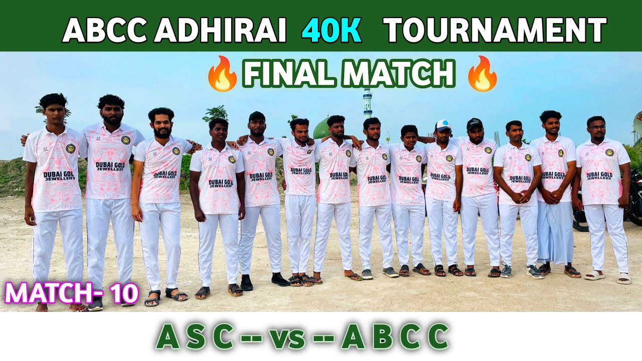 Cricket ABCC Adhirai 40k Tournament 😱 Final Match 🔥| ASC vs ABCC | Mohan Media |  #t20worldcup