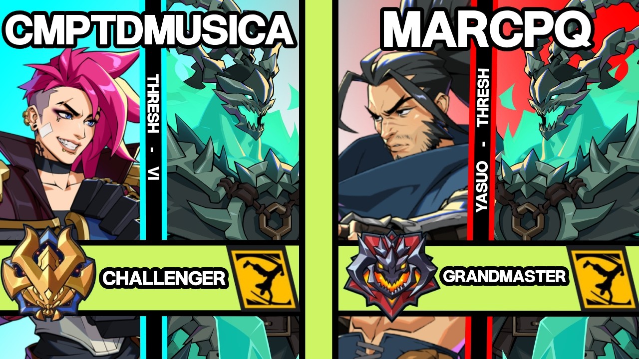 NEW PATCH 2XKO ▰ CMPTDMUSICA (Thresh-Vi) vs MARCPQ (Yasuo-Thresh) ▰ 2XKO Pro Replays