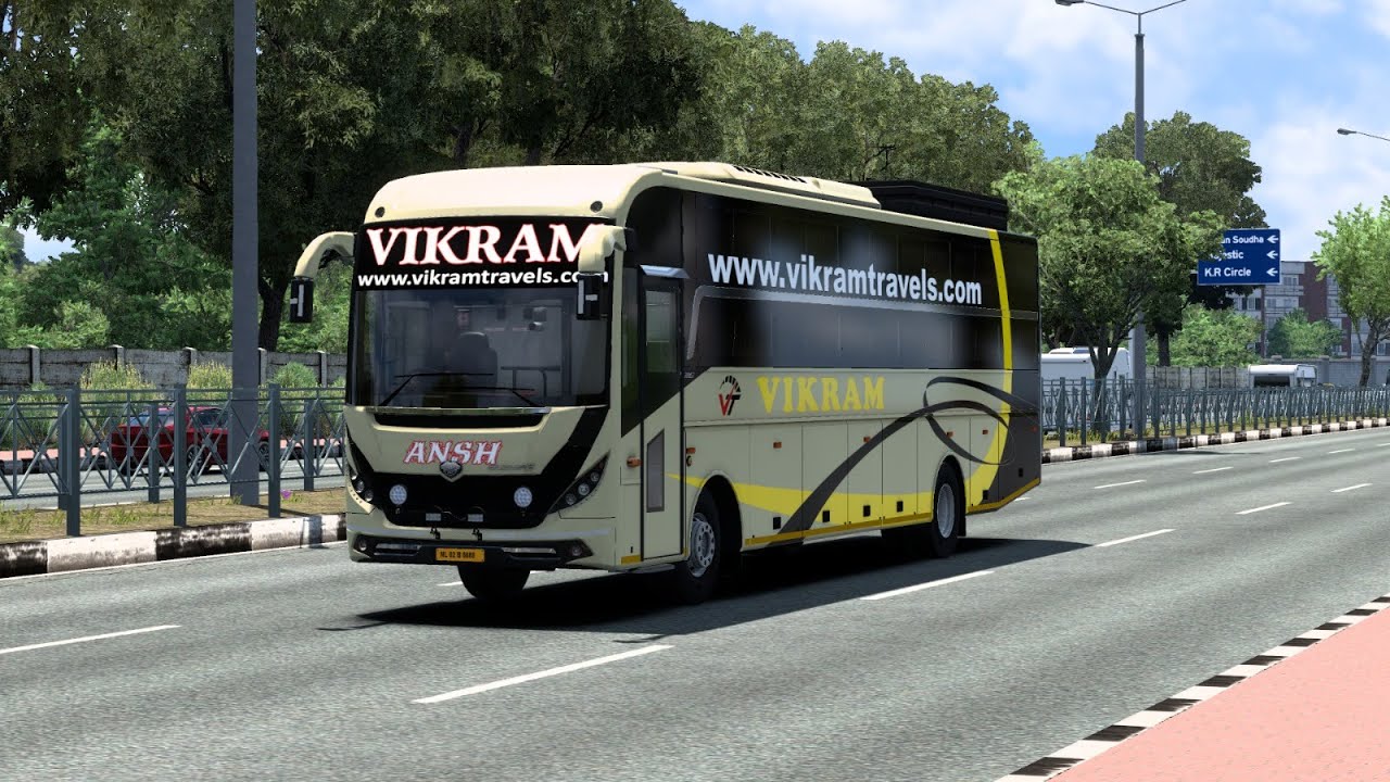 Aggressive Bus Driver’s Crazy Highway Run | Ets 2 Gameplay | #IBS GAMING MG GLIDERZ MOD |