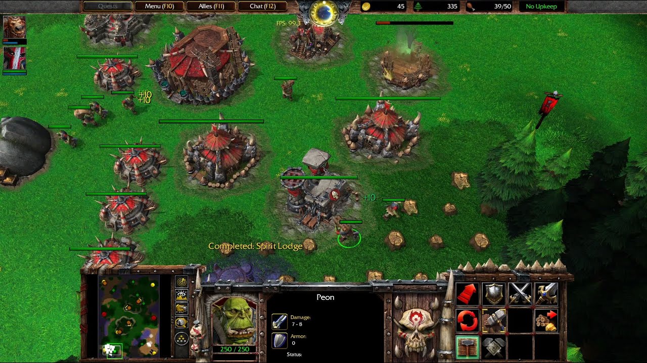 Warcraft 3 Reforged Beta Gameplay, Orc vs Human, 1080p60, Max Settings