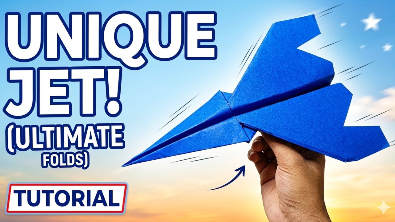 How to make Airplane with NEW and UNIQUE design| Diy frog Airplane craft for kid | Origami Airplane 