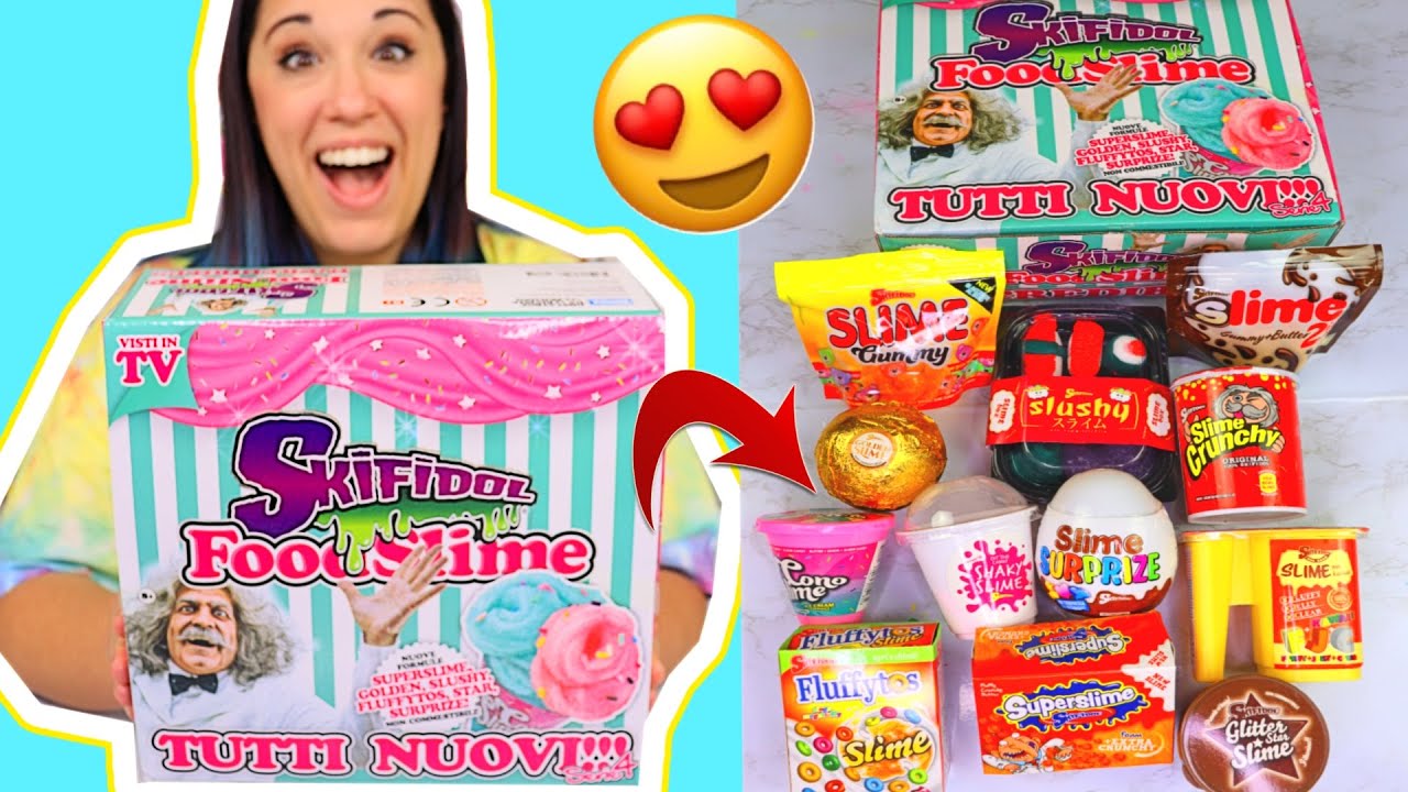 Nuovi SLIME FOOD SKIFIDOL SERIE 4! SLIME CIBO in EDICOLA a 3 EURO! Come sono?