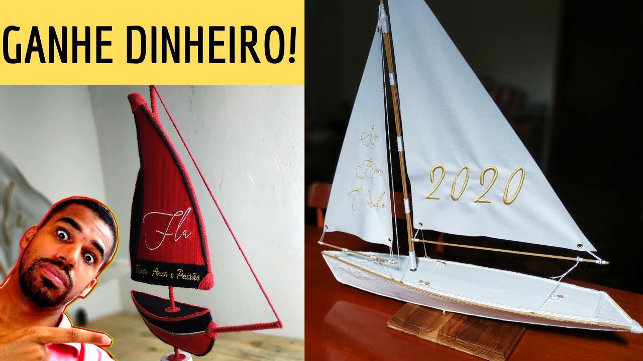 Barcos Decorativos um Artesanato para realmente ganhar dinheiro gastando pouco.