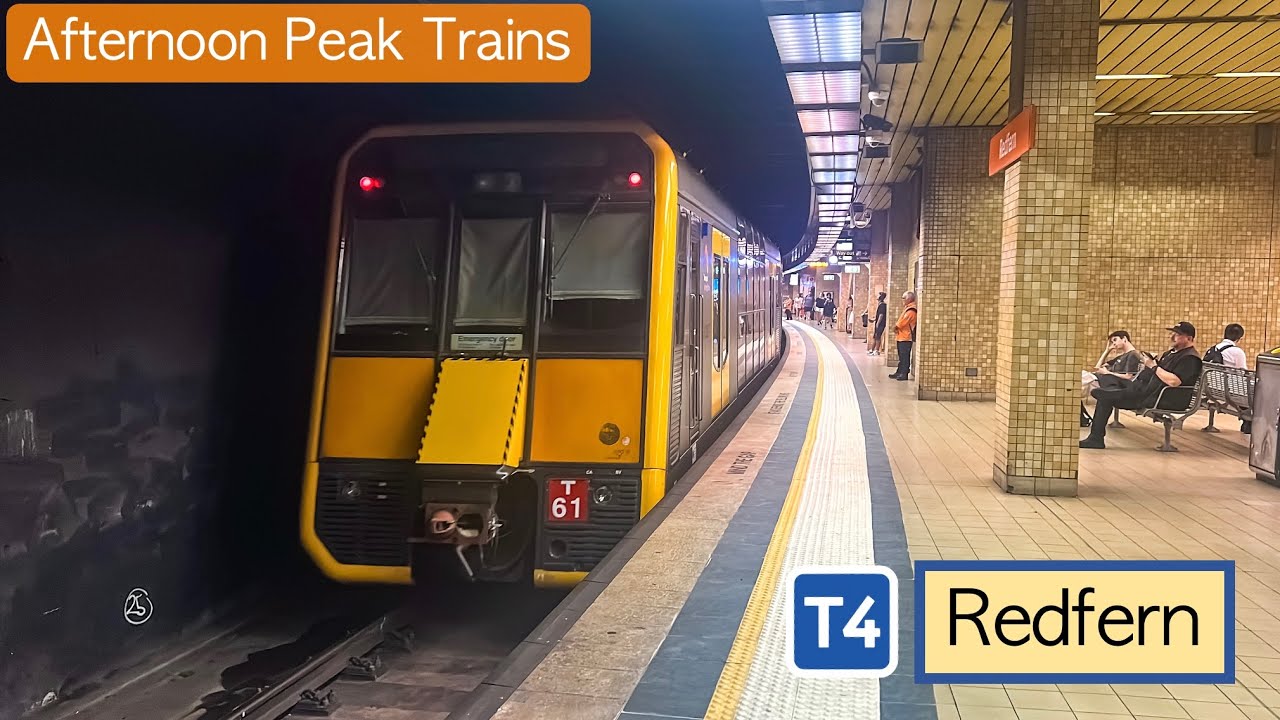 Transport for Sydney Vlog 1103: Redfern Underground Part 3 - Afternoon Peak Trains