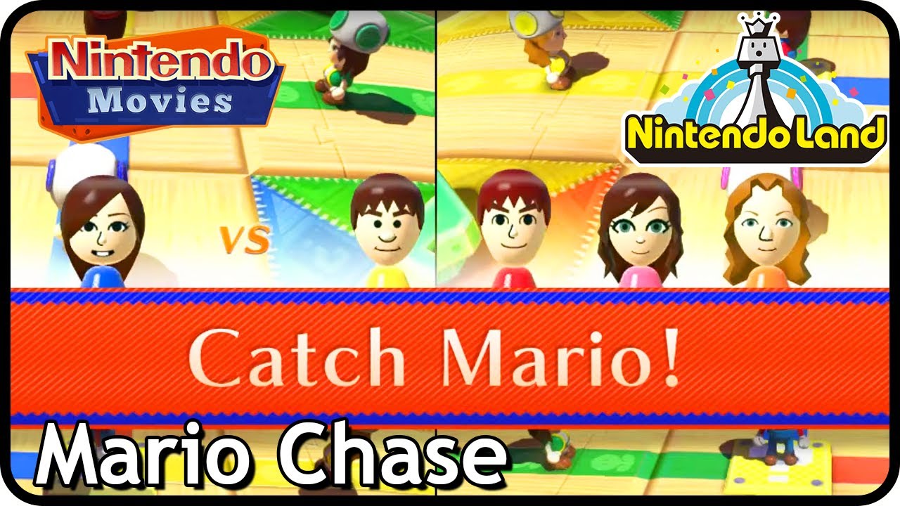 Nintendo Land - Mario Chase Compilation (5 Players, Maurits vs Rik vs Myrte vs Danique vs Thessy)