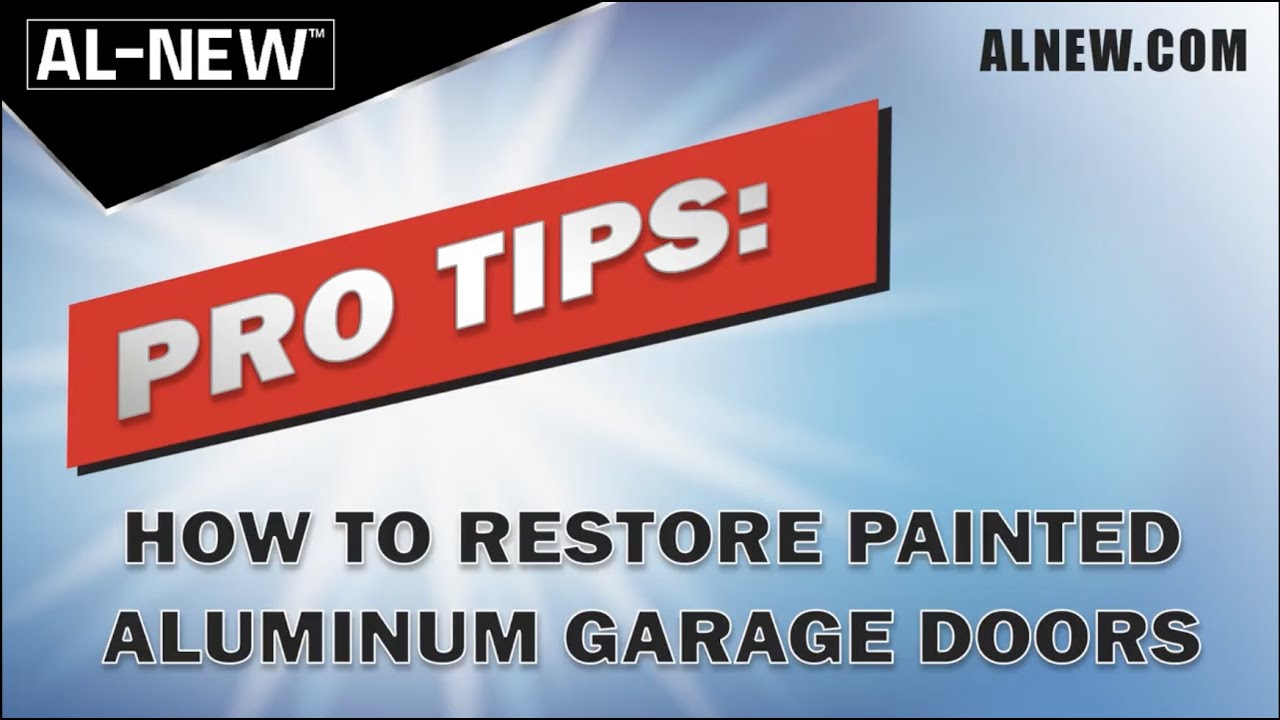 How To: Use AL-NEW 2 Step Clean & Protect Kit to Clean Your Garage Doors