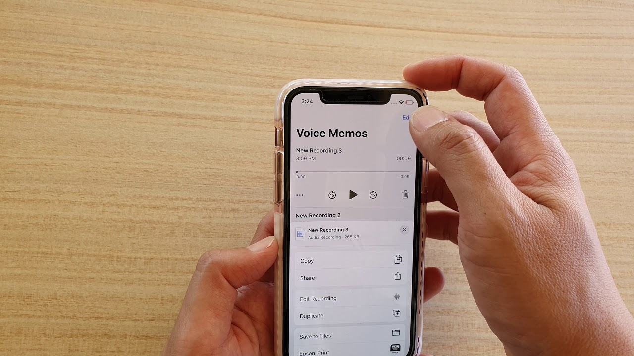 IOS 13: How to Duplicate a Voice Memo on iPhone / iPad