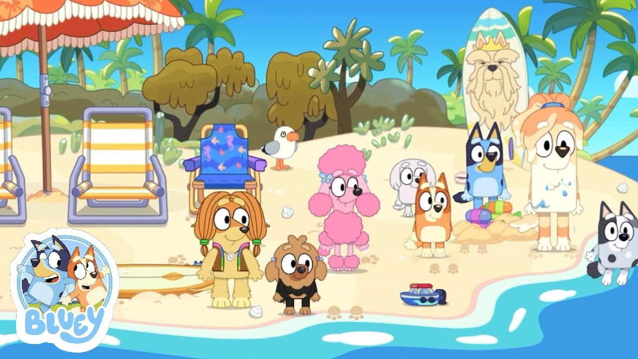 Bluey ve Bingo Yüzme Yarışmasında! 🏊‍♀️ Olimpiyat Heyecanı Başladı! | Bluey Türkçe