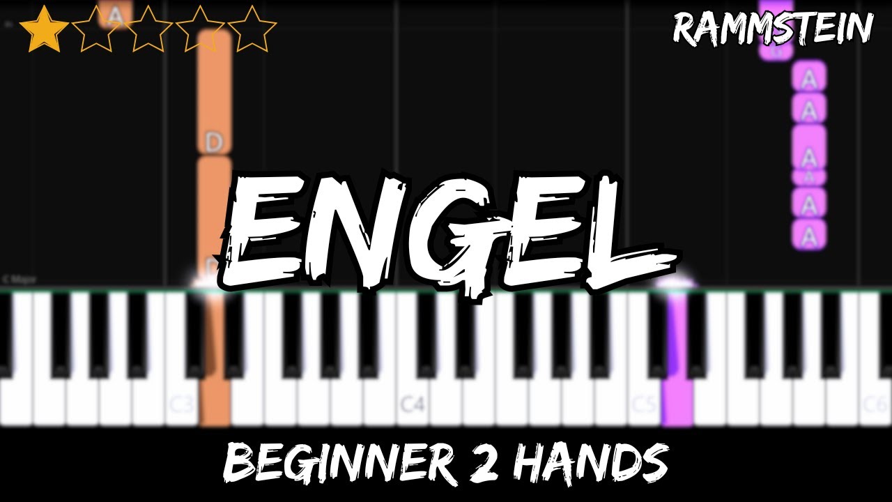 Rammstein - Engel - Easy Beginner Piano Tutorial - For 2 Hands