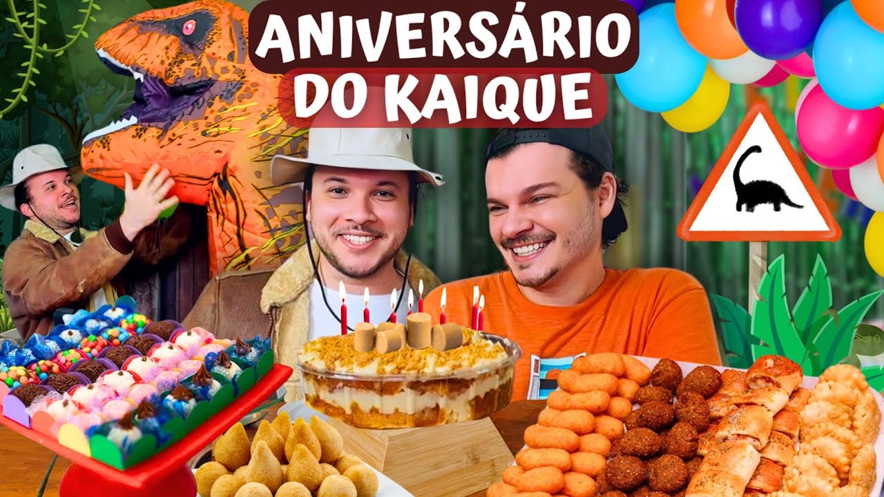 KIT FESTA DE ANIVERSÁRIO DO KAÍQUE: SALGADINHOS, BOLO DE PAÇOCA, DOCINHOS - Vale a pena?