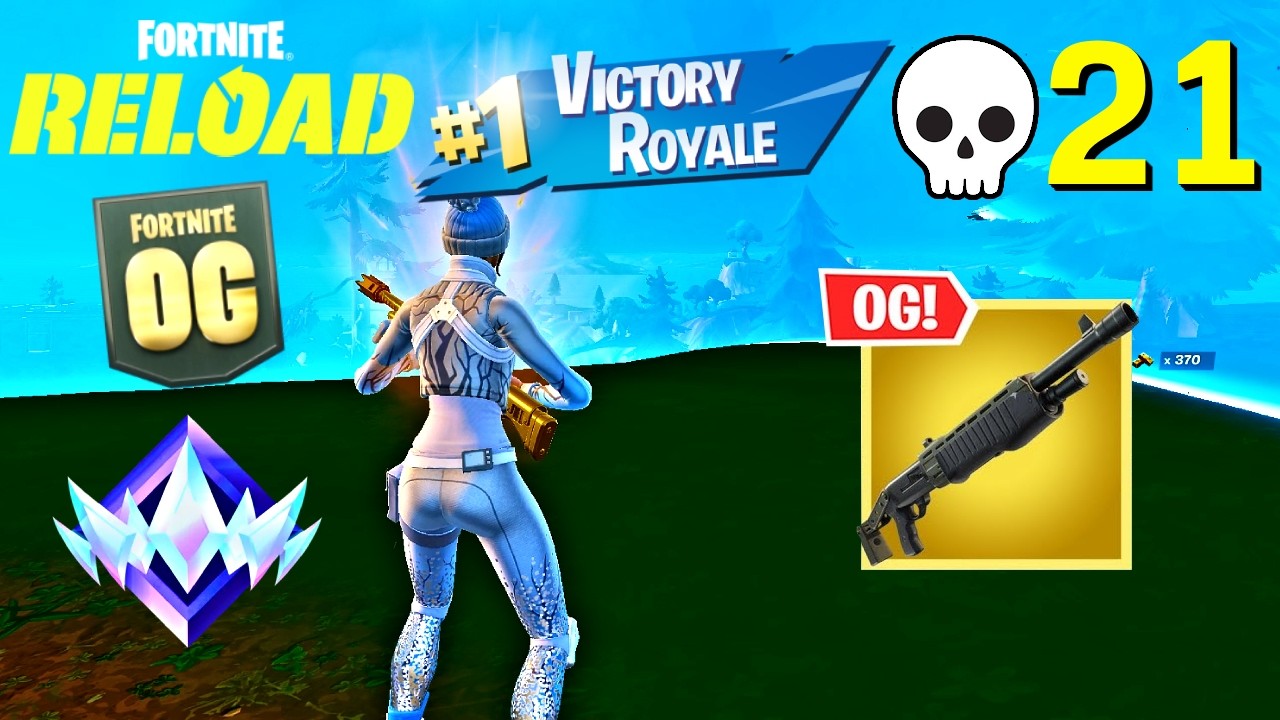 OG Fortnite Reload | 21 Elimination Duo Unreal Gameplay (Keyboard & Mouse)