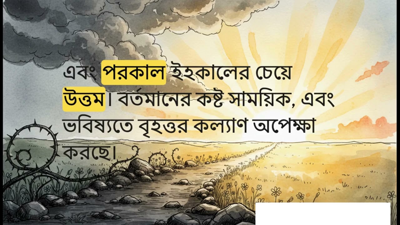 রাতের অন্ধকারের পর যেমন ভোরের আলো Like the light of dawn after the darkness of night