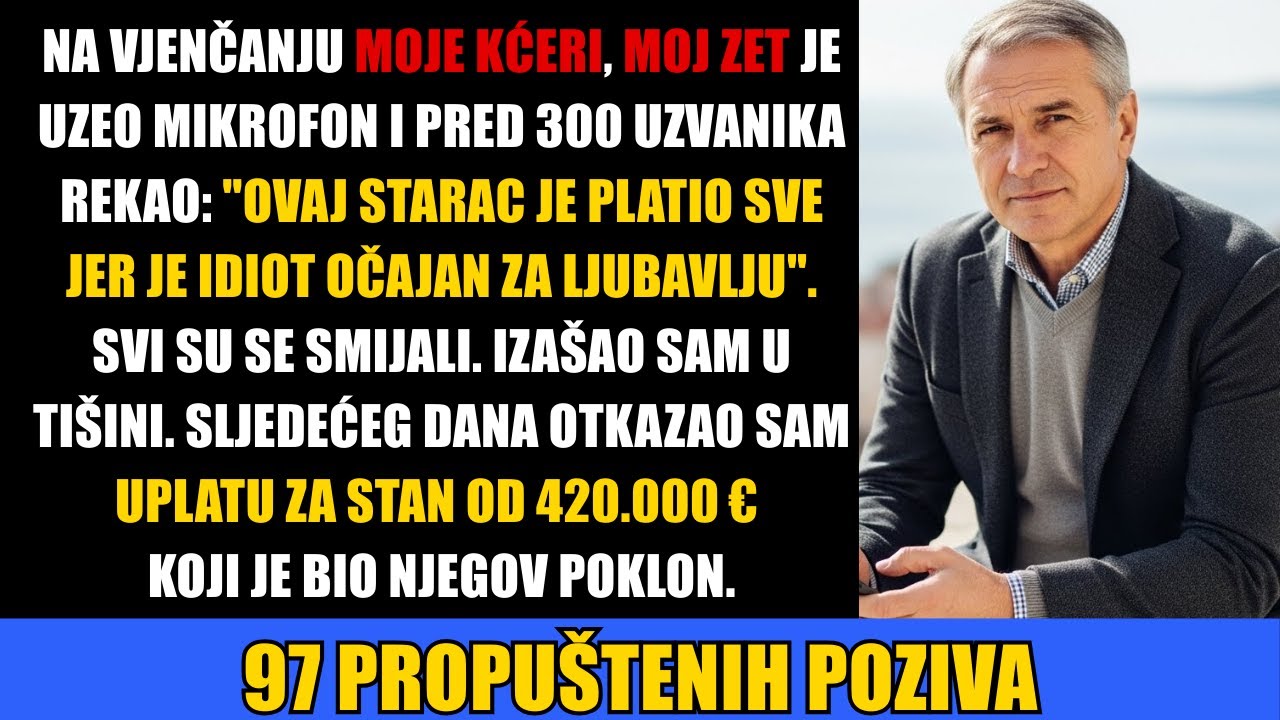 Na Vjenčanju, Moj Zet Je Rekao U Mikrofon: 