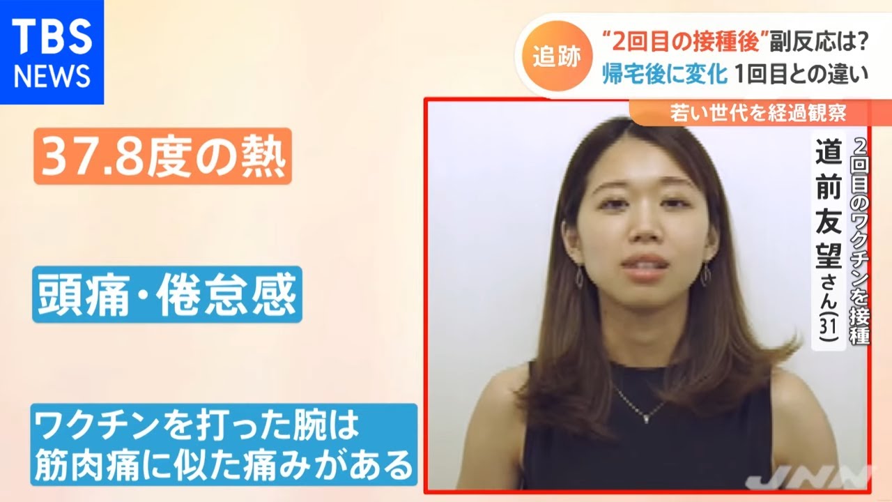 若い世代とコロナワクチン “２回目の接種後”を追跡取材【Nスタ】