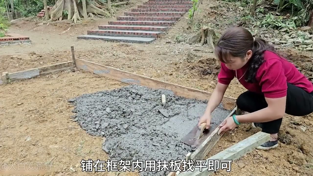 第53集|-丽娜独居丛林打造农庄，摆摊售卖橙子生姜#记录真实生活 #田园生活 #荒野建造