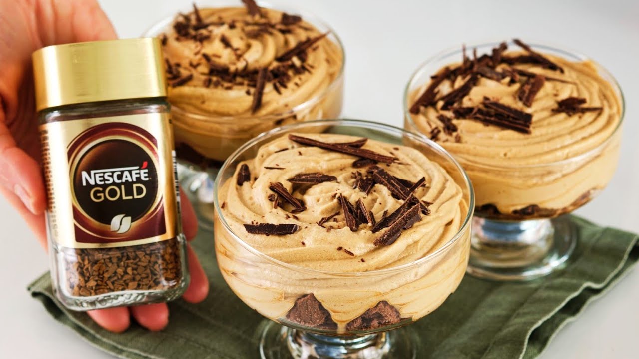 Кофейно-муссовые десерты за 5 минут! Это так вкусно, что я готовлю его каждые выходные!