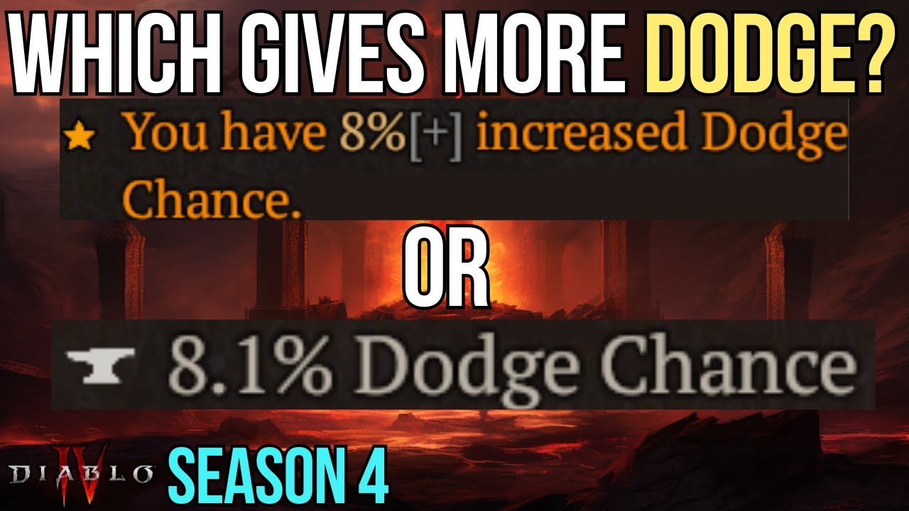 Increasing Your Dodge Chance Is Weird... Deep Dive - Diablo 4 - Season 4