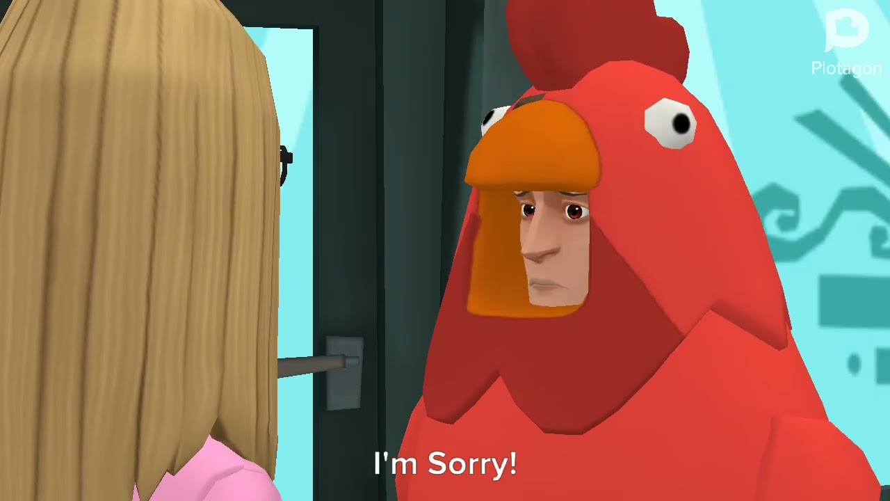 Evil Chicken Slaps Childish Dad 5 times in the row/Grounded 