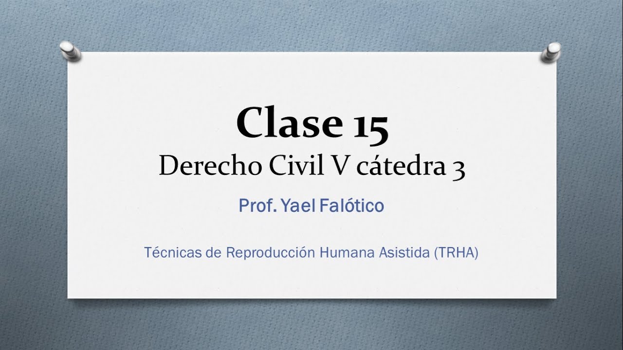 Clase de la Prof. Yael Falótico sobre Técnicas de Reproducción Humana Asistida (TRHA)