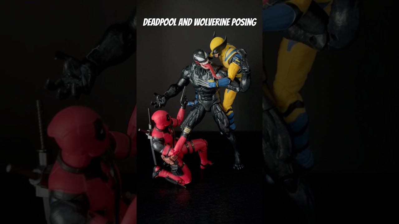 Marvel Legends Deadpool and Wolverine posing! 