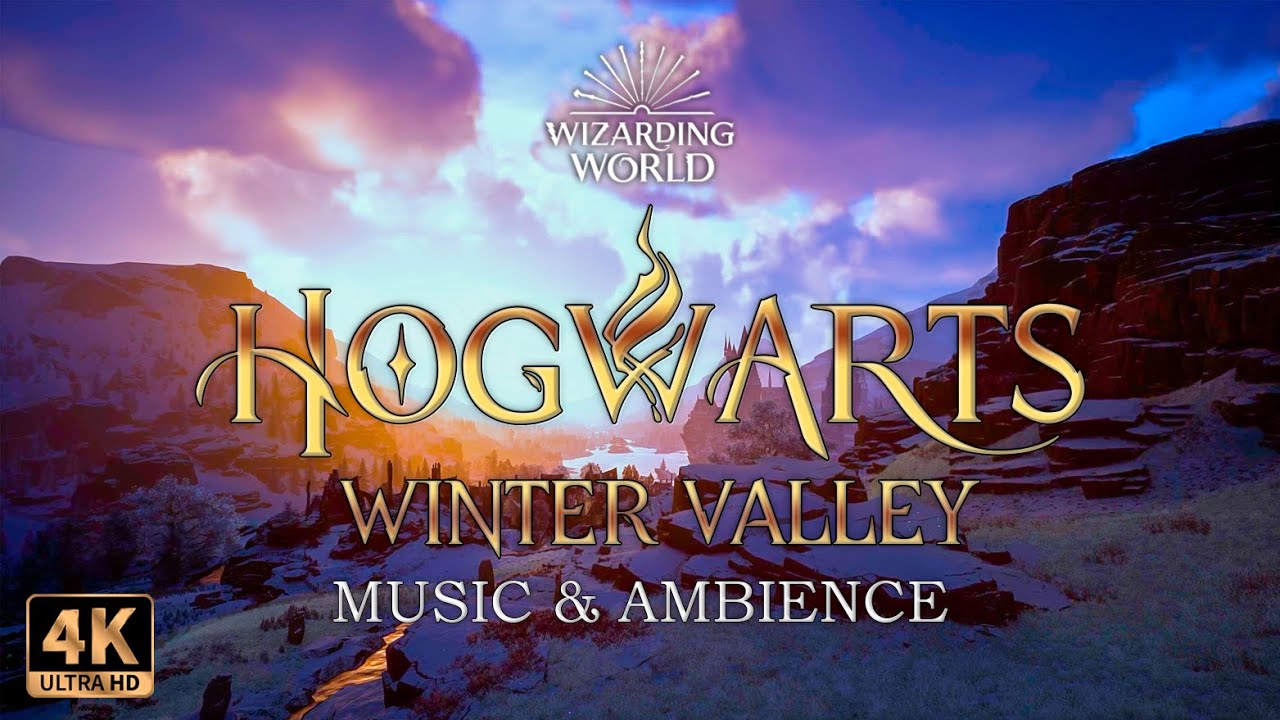 🌨️A cozy winter in a magical valley | Harry Potter  Music & Ambience 4k