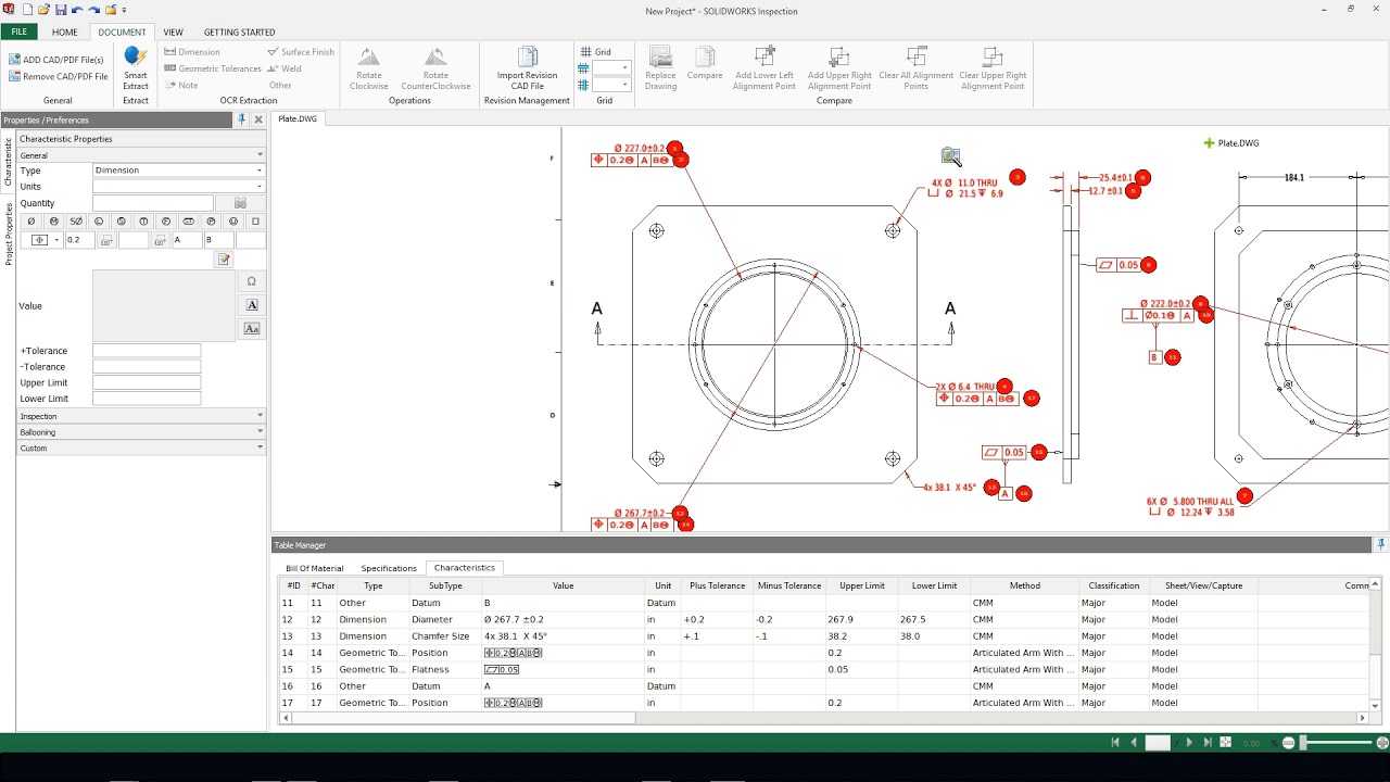 SOLIDWORKS 2018 Inspection - 2D File Support