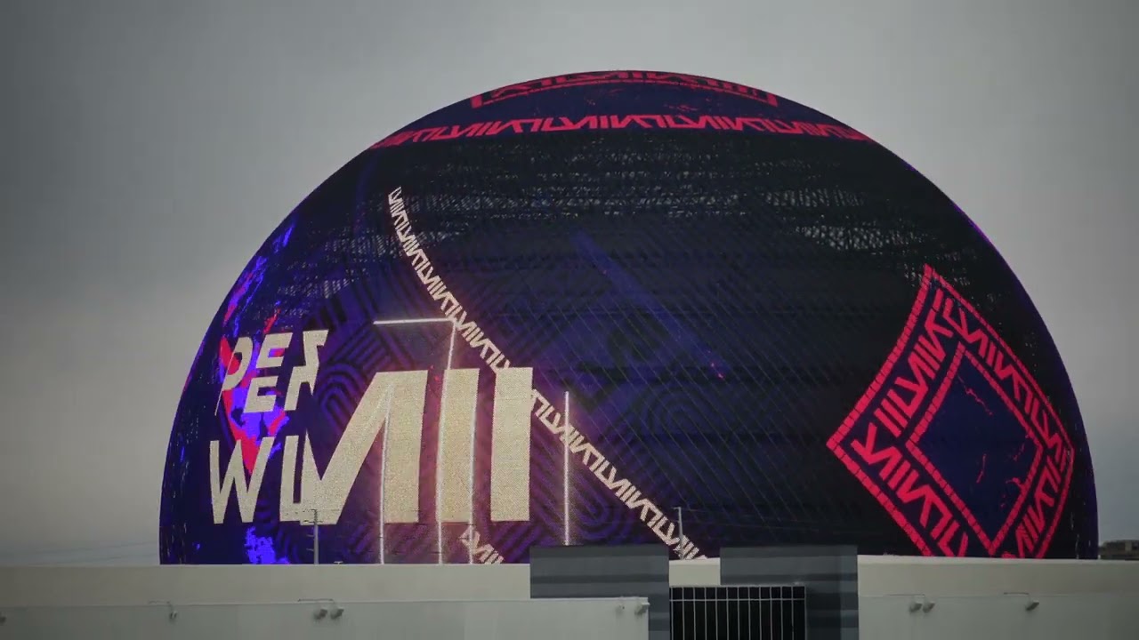 Happy Superbowl Nicely done MSG Sphere geeks! Celebrate Excessively Vegas-style pluto sponge bob 4K!