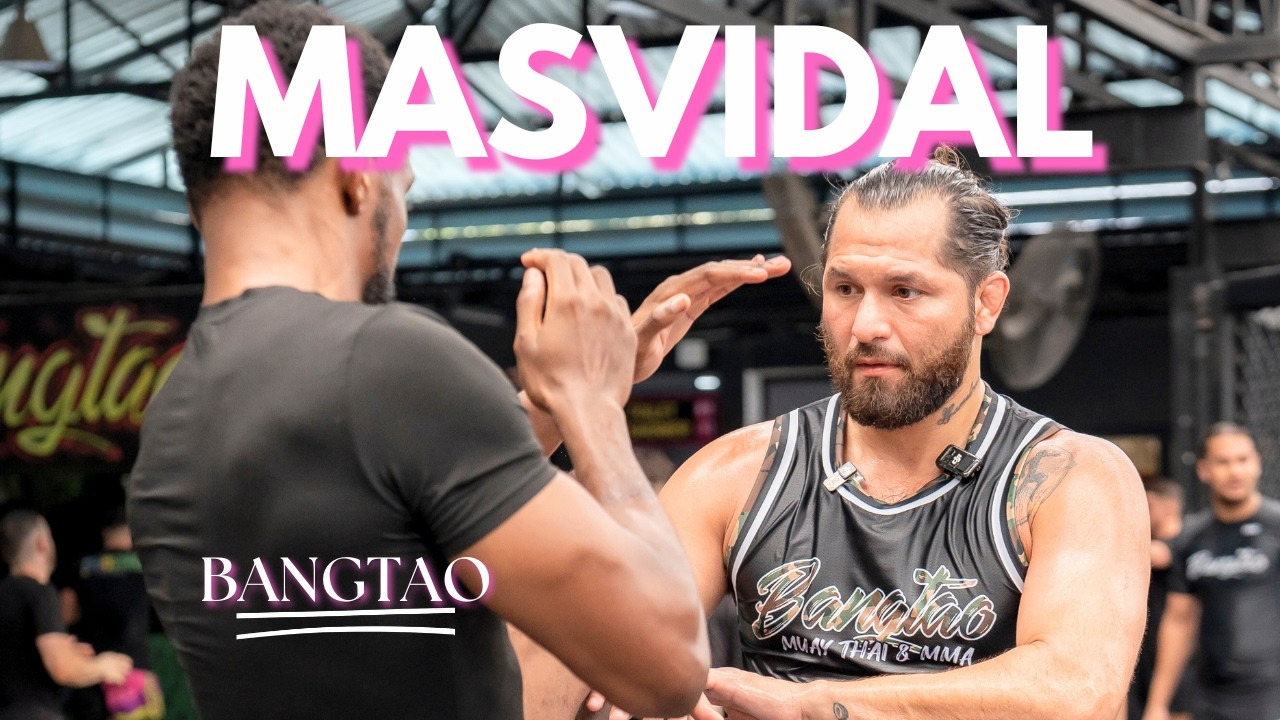 JORGE MASVIDAL shares wisdom with Bangtao MMA fighter | Muay Thai Training Camp Thailand
