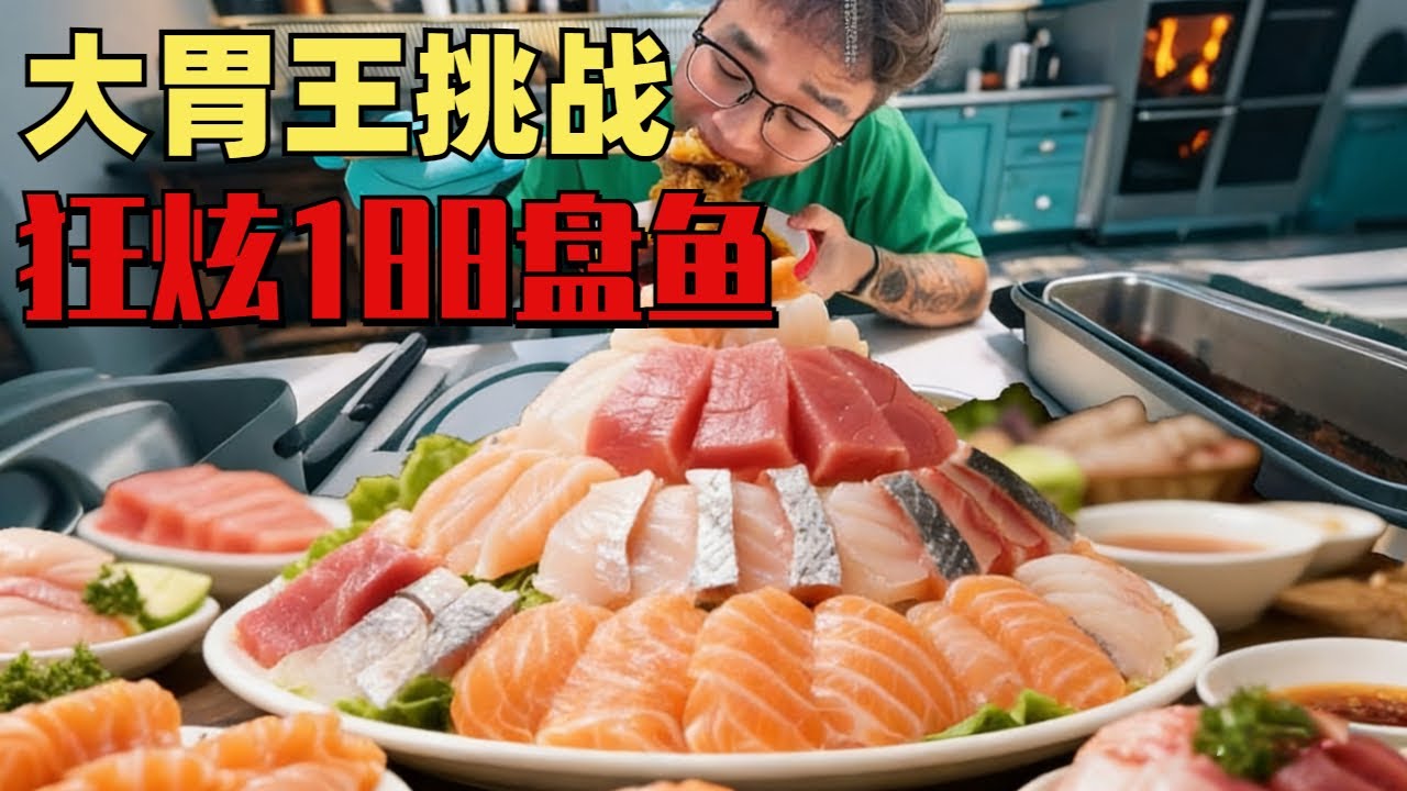 188 盘鱼狂炫火锅店！老板扬言：能吃完今天营业额直接双手奉上！