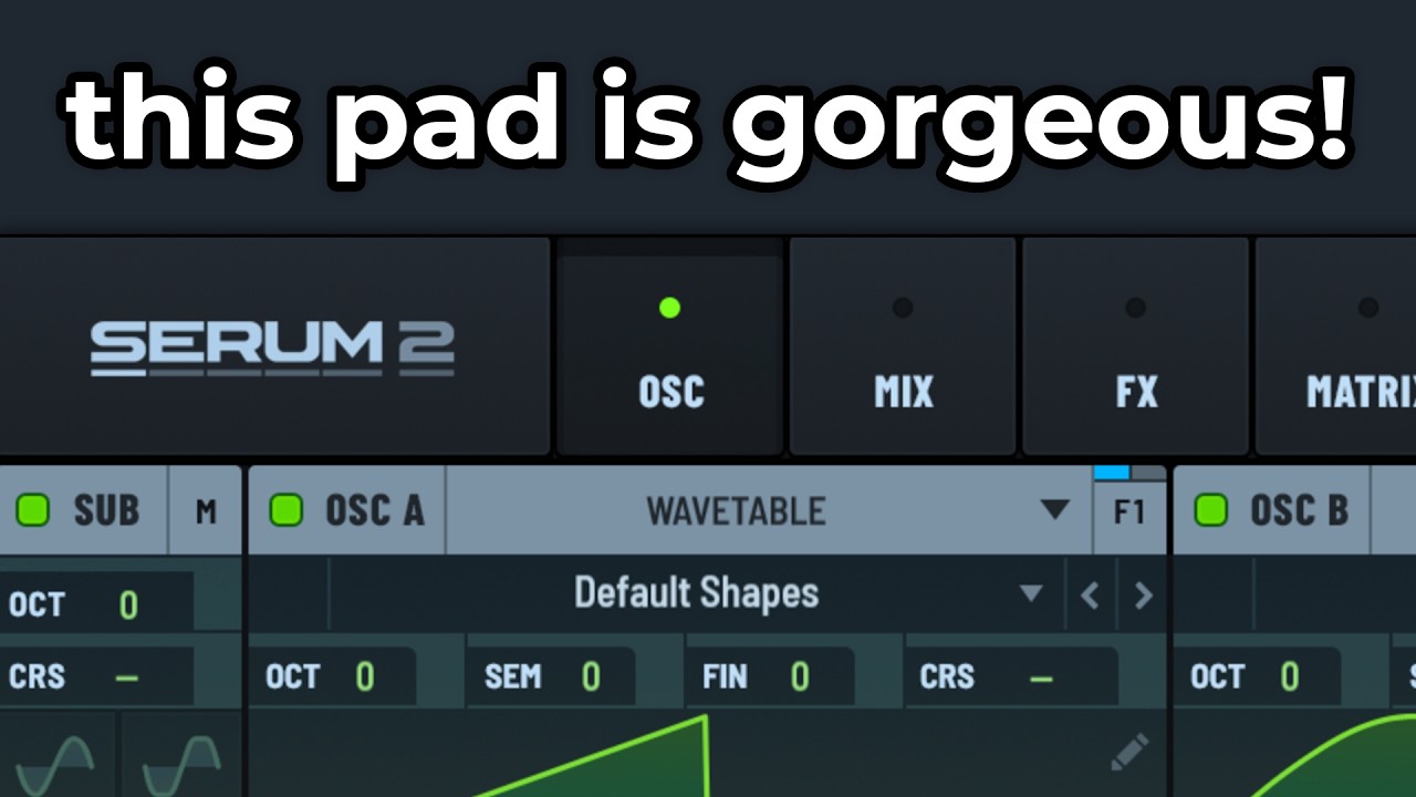 Serum 2 - Simple 'Analog' Pad Synth