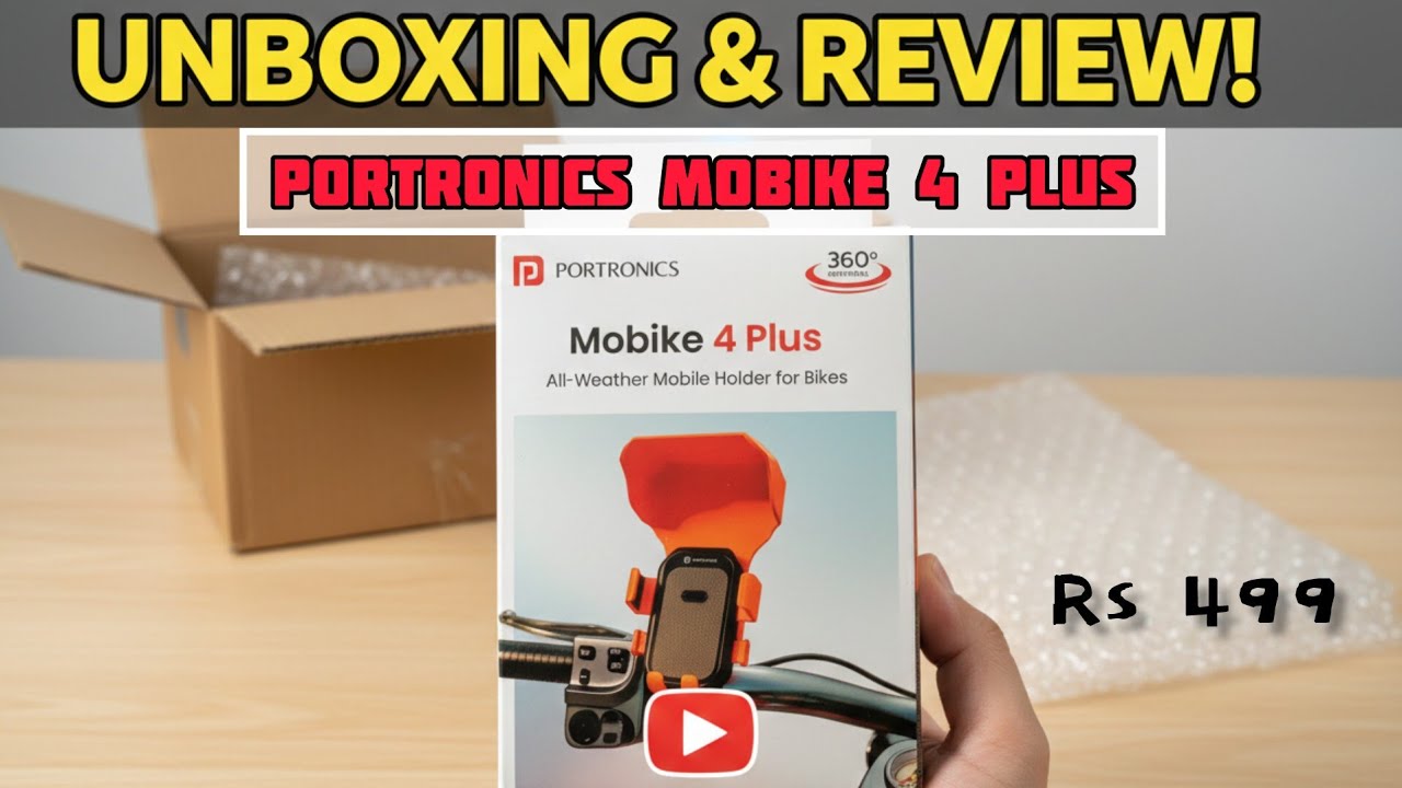 “Yeh Mobile Holder Sach Me Strong Hai? 😱 Portronics Mobike 4 Plus Unboxing” 