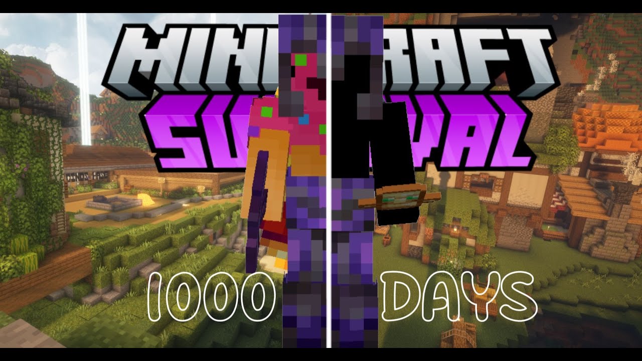Rebuilding our Entire Base DAY 1000 MINECRAFT SURVIVAL