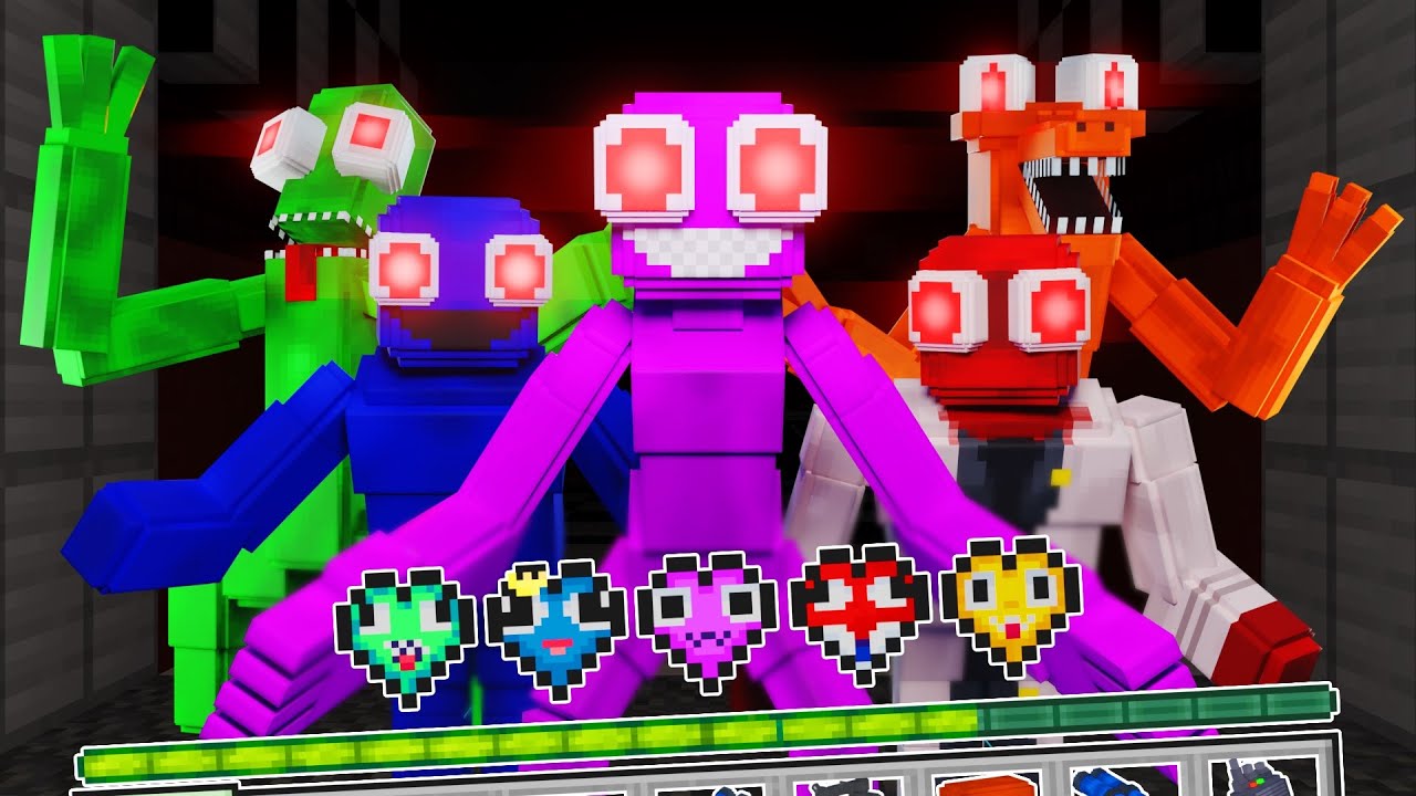 Minecraft, но Rainbow Friends Custom Hearts