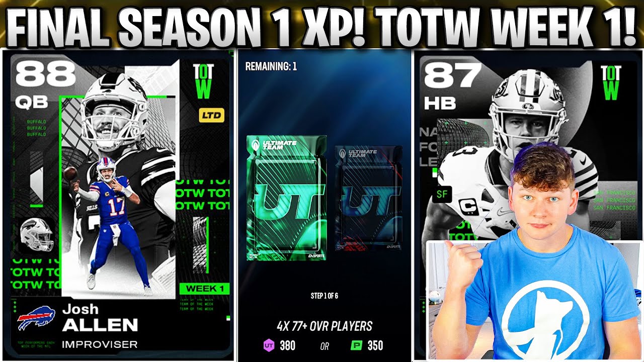 FINAL SEASON 1 XP REFRESH! TOTW JOSH ALLEN, CMC, AND MORE!