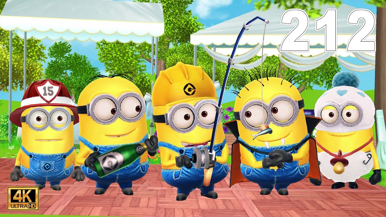Minion Rush Dave Minion Worker Minion and Vampire Minion at minion Park & Pier 12 - LEVEL 767-769 4K