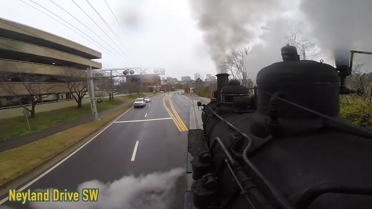 Locomotive Ride Along: Southern Railway 154 Slipping in the Rain