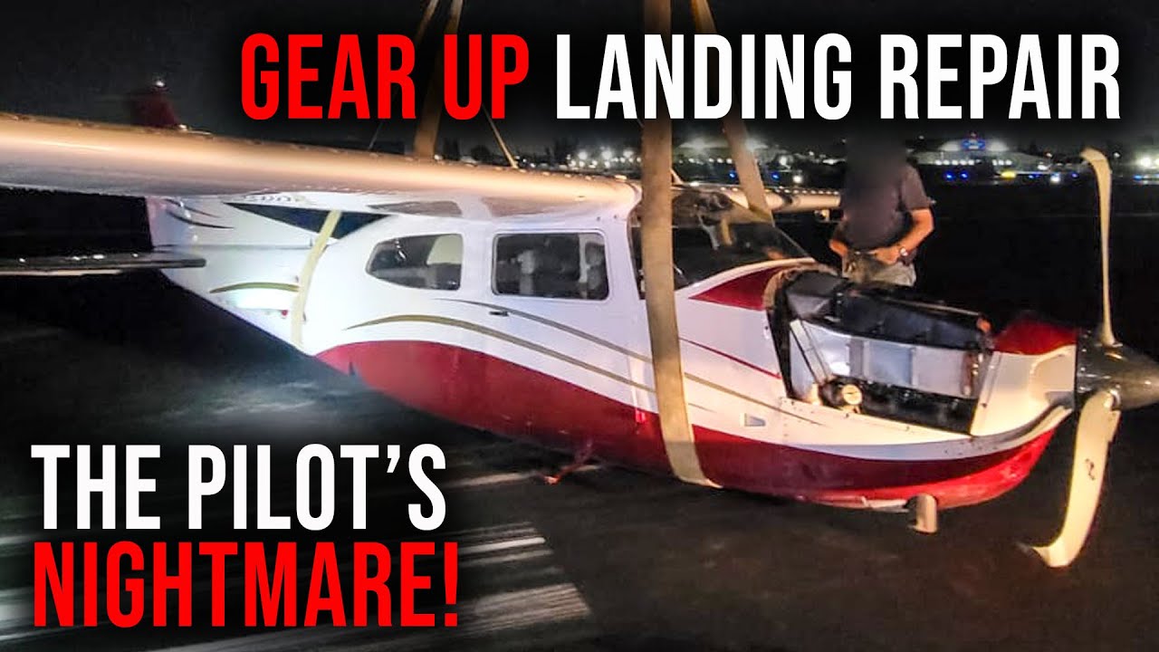 Cessna 210 GEAR UP LANDING - Repairs And Costs