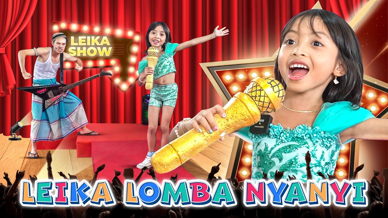 LEIKA IKUT LOMBA NYANYI 😍 CHALLENGE NYANYI LAGU MAIN SEPATU RODA VIRAL VS TOMPEL