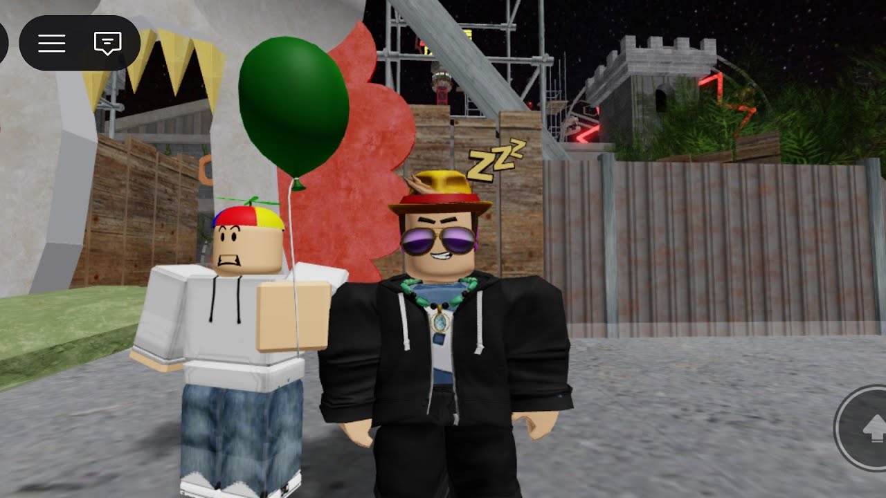 Escaping the obby of carnival of terror.