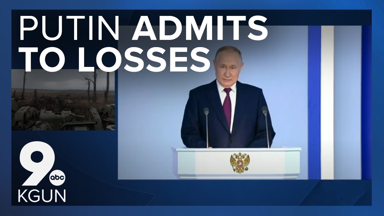 Putin admits to losses in war with Ukraine
