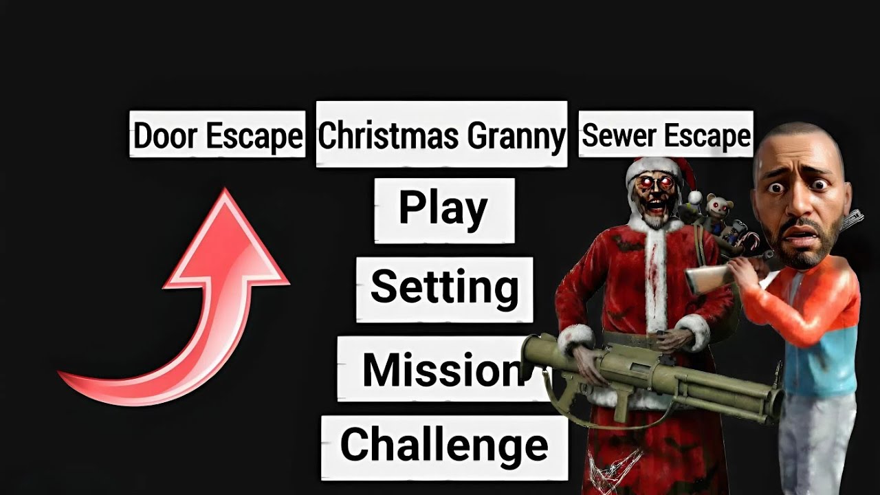 NEW UPDATE CHRISTMAS GRANNY IN INDIAN BIKE DRIVING 3D || DOOR ESCAPE FROM GRANNY'S HOUSE || K-RICH |