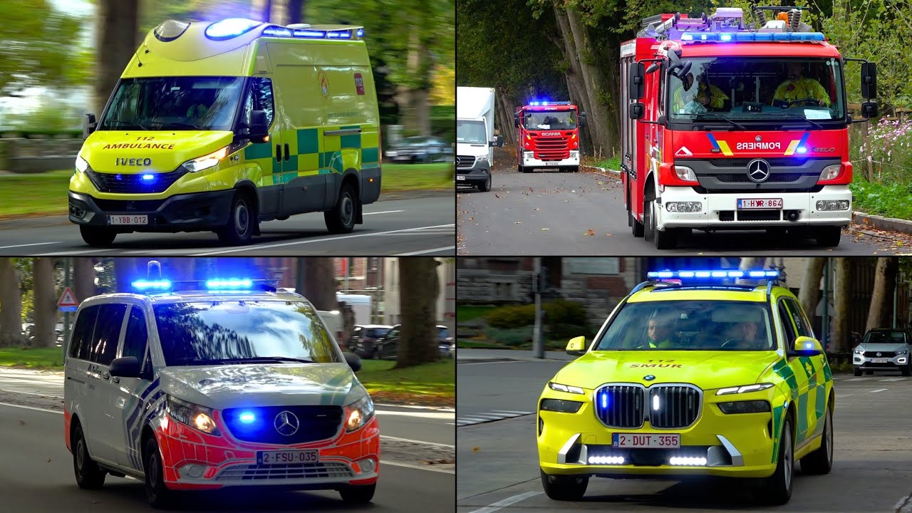 [Dag Compilatie] Veel Hulpdiensten met spoed onderweg in Doornik - Services d'urgence à Tournai!