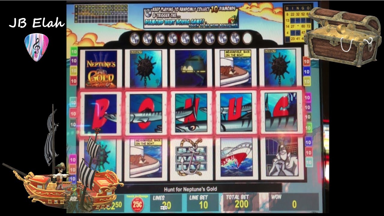 "The Hunt For Neptune's Gold"  VGT Up & Down Playing JB Elah Slot Channel Choctaw TEXAS OKLAHOMA USA