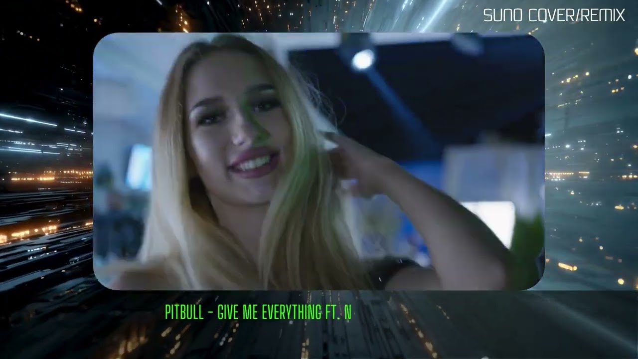 Pitbull - Give Me Everything (Light Industrial Remix) SUNO COVER REMIX