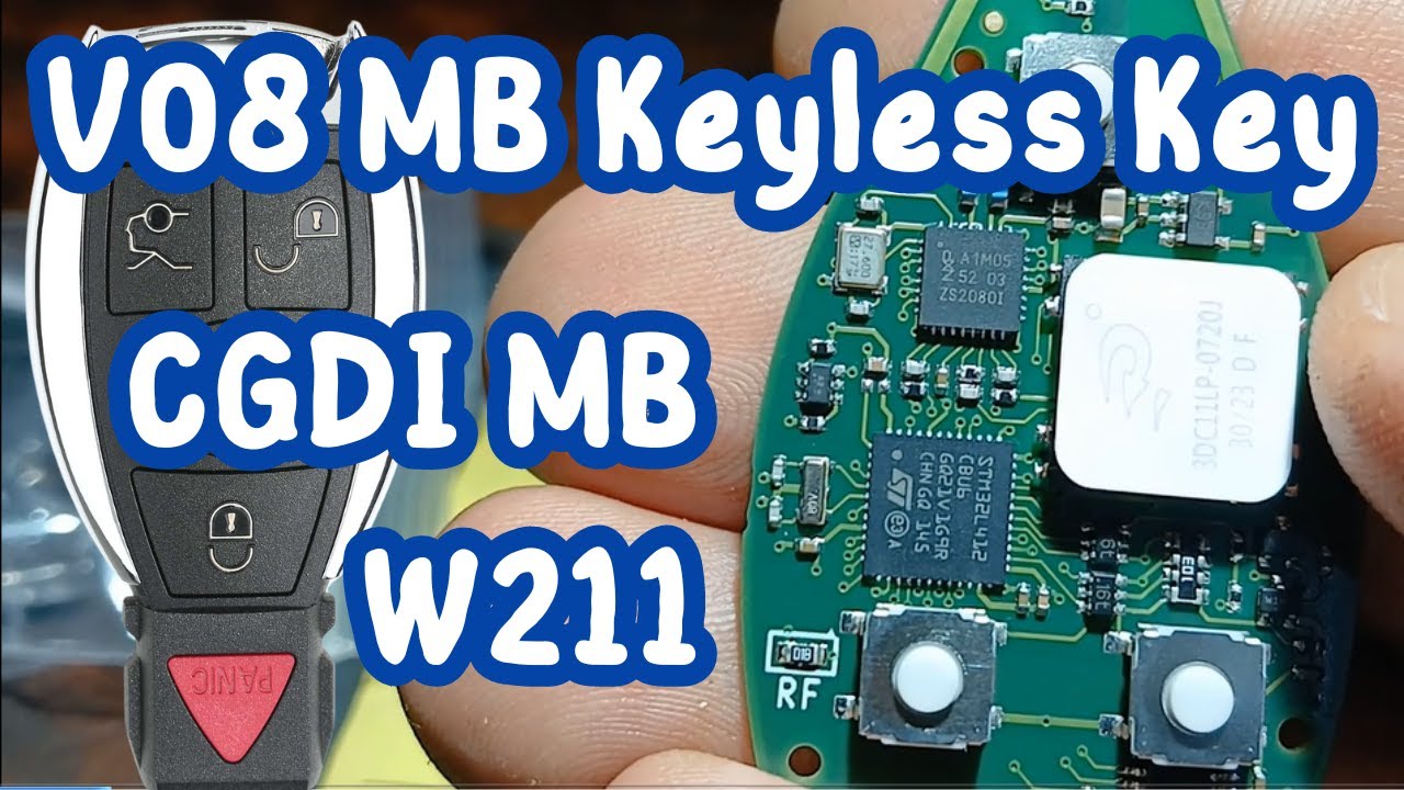 Smart Keyless Key V08 Programming To W211 With CGDI MB