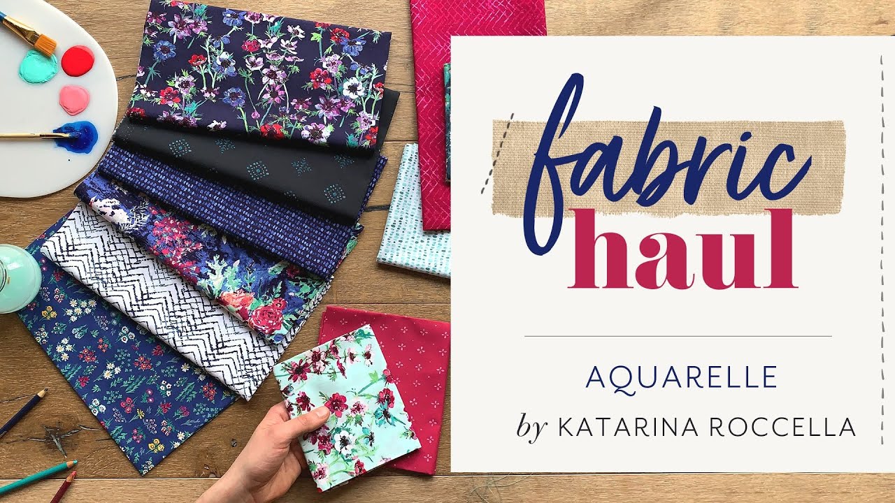 Quilting Cotton Collection featuring Aquarelle By Katarina Roccella for AGF
