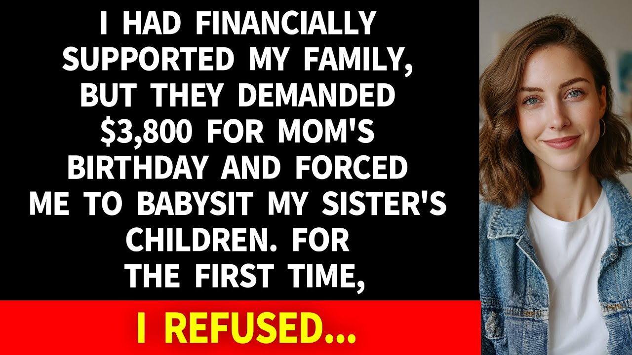 My Family Demanded $3,800 And Forced Me To Babysit Despite My Support, So I Finally Refused.