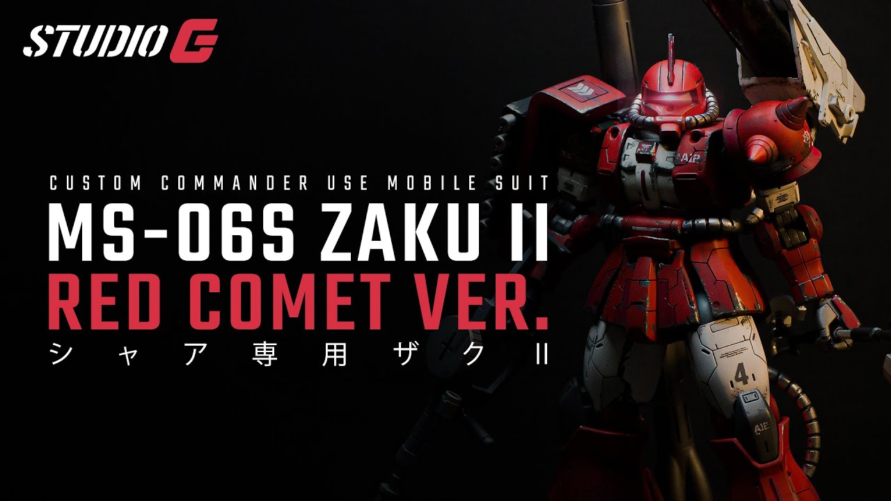 CUSTOM BUILD GUNPLA | HG Zaku II Red Comet Ver. [70K SUBS GIVEAWAY + BONUS CONTENT]