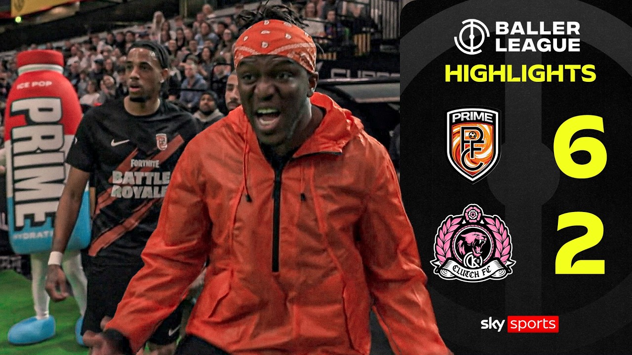 KSI in DREAMLAND as Prime stay undefeated! 💥 | Prime FC 6-2 Clutch FC | Baller League Highlights