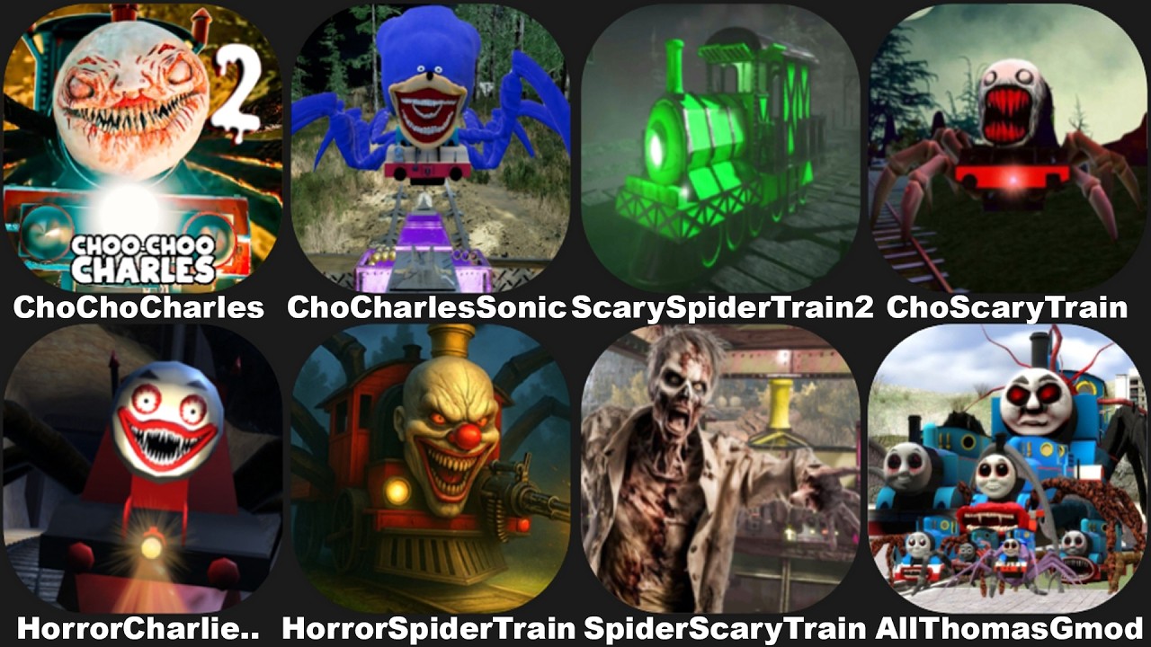 Mobile Choo Choo Charles Mod Sonic Tapes Train,Choo Choo Train,Scary Spider Train 2,Choo Scary Train